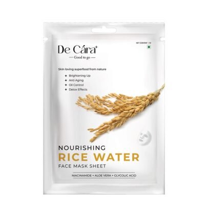 De Cara Rice Water Face Mask Sheet